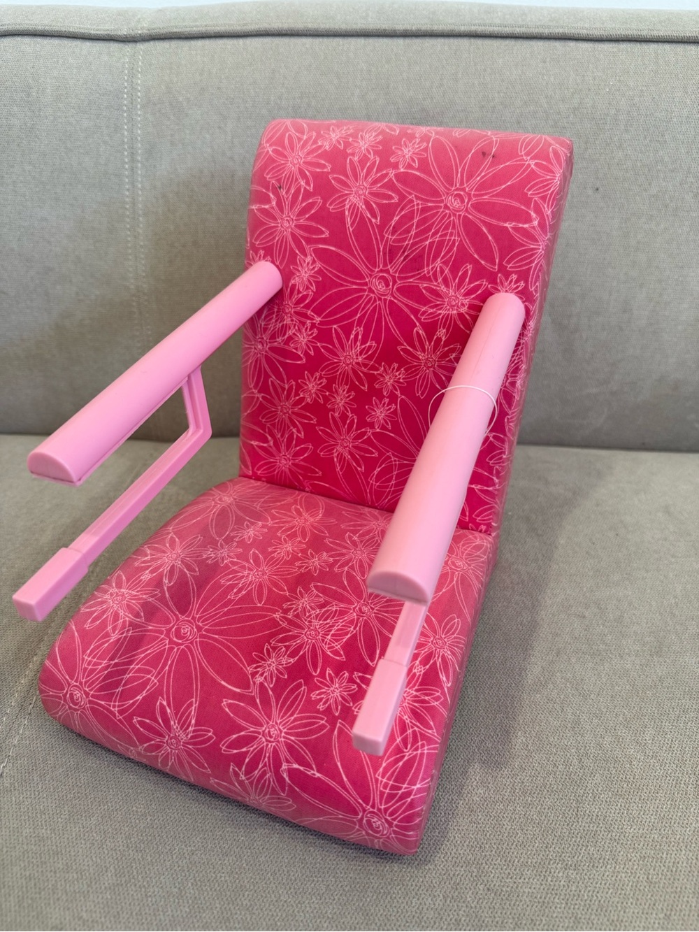American Girl Doll Table Chair for dolls in Pink Floral